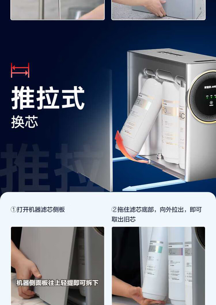 Angel Water Purifier CFⅡ Composite Filter Cartridge Compatible with Magic Cube Pro2900/2500, Nezha 500G/600G/700G, Nezha Pro2900 Models 6