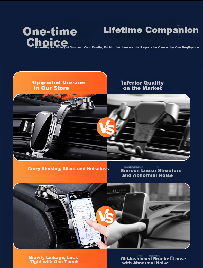 Jueshi Car Phone Holder, Specially Designed for Navigation, Suction Cup Mount, Dashboard And Truck Interior, New Model 2026 3