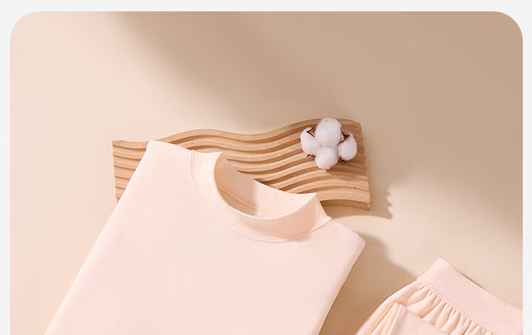 LangSha Men's Autumn Cotton Thin Warm Thermal Underwear Set Mid-Neck Comfortable Antibacterial Cotton Base Layer New Arrival 27