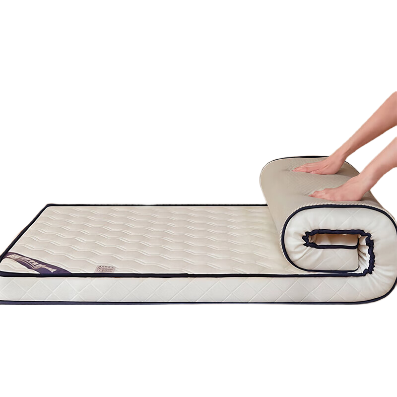 AVIVI Knitted Cotton Mattress for Student Dormitory, Single Soft Bed Pad, Thickened Bunk Bed Mattress, 1.2 Meters, 5cm Thick, Wave White