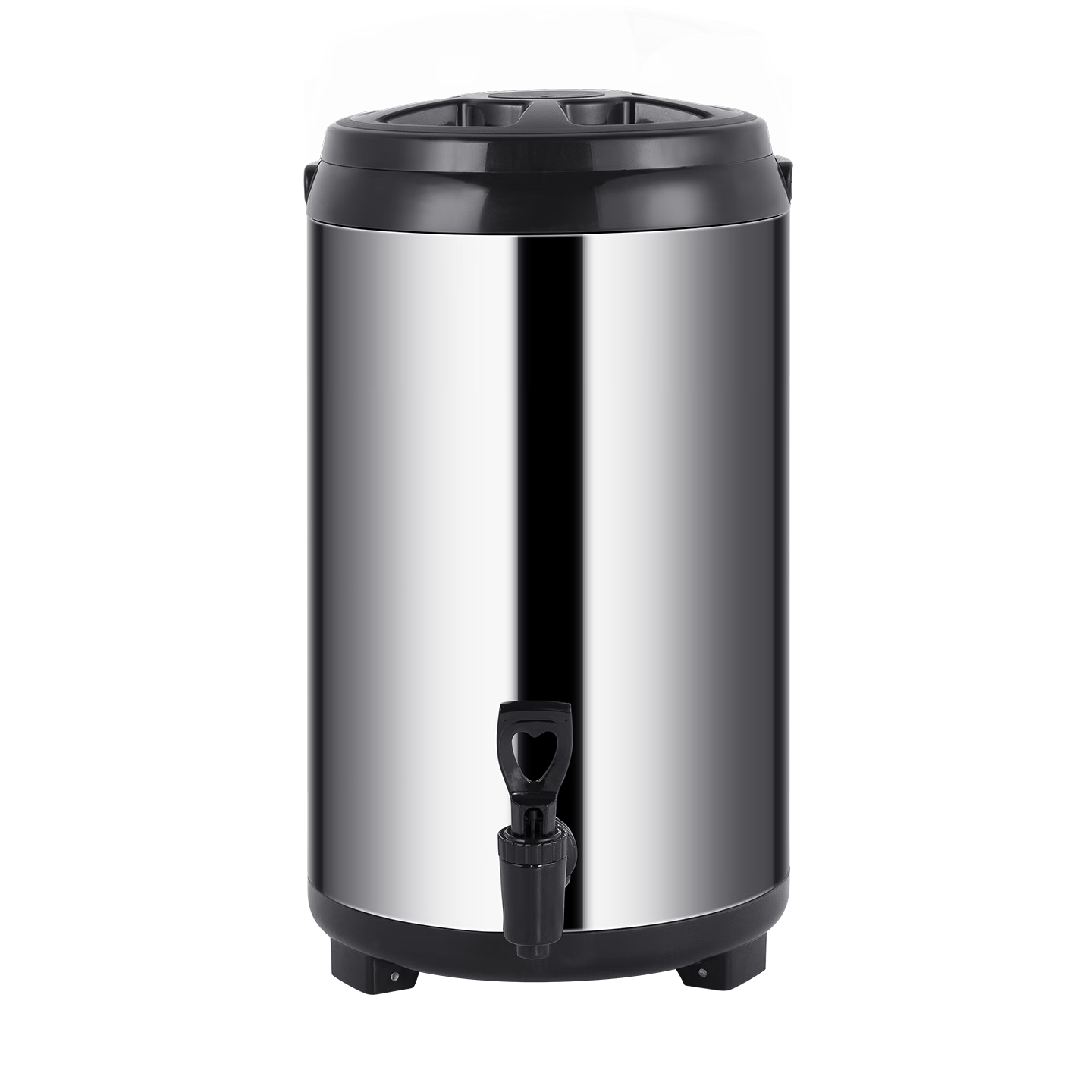 Golden Key Stainless Steel Insulated Milk Tea Container 16 Jin Commercial Double-Layer Soy Milk Bucket Large Capacity with Faucet GK-NCT100