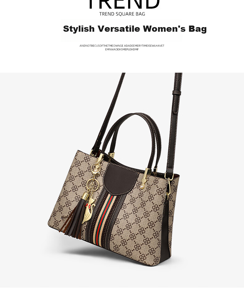 Aiqinghai Handbag, Women's Bag, Large Capacity Tote Bag, Crossbody Shoulder Bag, Light Luxury Brand, Birthday And Mother's Day Gift, Practical Present for Mom 3