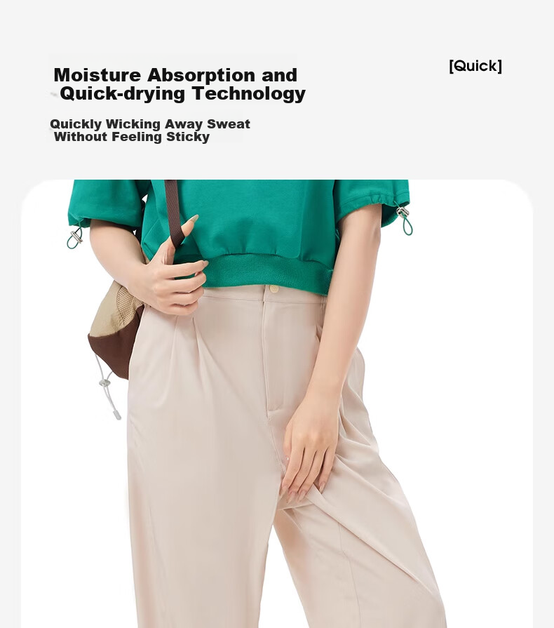 CAMEL Outdoor Quick-Dry Pants for Women, Paratrooper Pants, Spring And Summer Straight-Leg Elastic Breathable Sweat-Wicking Hiking Mountaineering Sports Trousers 9045 5