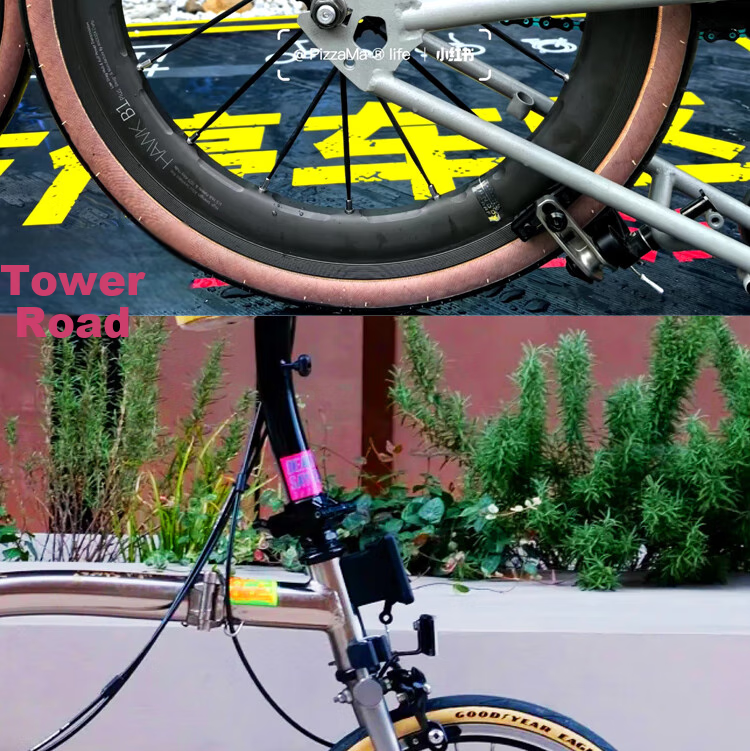 Goodyear Small Wheel Bicycle Tire, F1R Open 16*1.2 Outer Tire, 30-349 Tire for Small Folding Bicycles, Brow 2