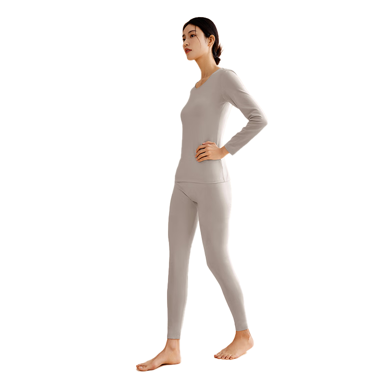 Three-Needle Thermal Underwear Men Xinjiang Long-Staple Cotton Men's Autumn Shirt and Pants Fleece Basic Base Layer Cotton Sweater Women's Couple Set
