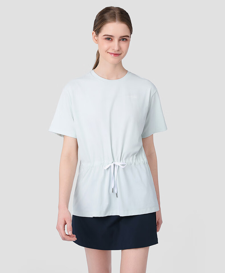 HELLY HANSEN, HHhh25 Summer Women's Cruise Casual Vacation Series Sun Protection Quick-Cooling Dry Short-Sleeve T-Shirt, Khaki, M 2