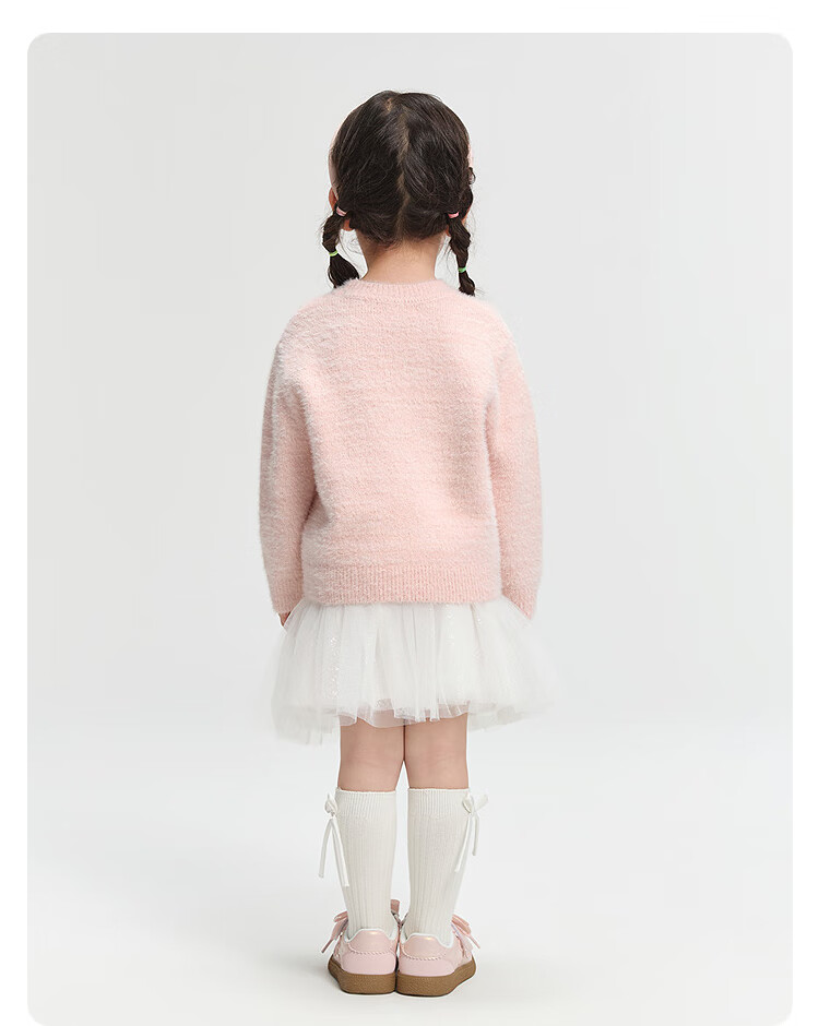 BALABALA balaOne Girls' Sweater Children's Winter 2025 Fashionable Knitwear for Toddlers 208425103005 3