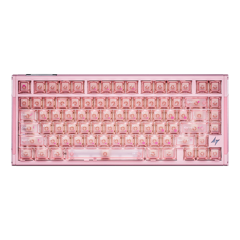 ATKRS7V2 Ultra Magnetic Switch Keyboard, Wired Customized, Valorant RT Mode, 75 Layout, Esports Gaming Office Mechanical Keyboard, 81 Keys, Star Pink Blade Switches