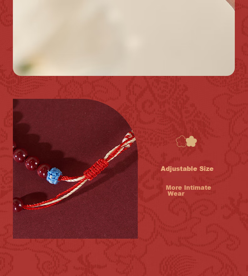 Dayingbowuguan Oriental Dream Five Wealth Gods Cinnabar Gourd Bracelet, Red Horse-Shaped Bead String, Birthday Gift for Wome 13
