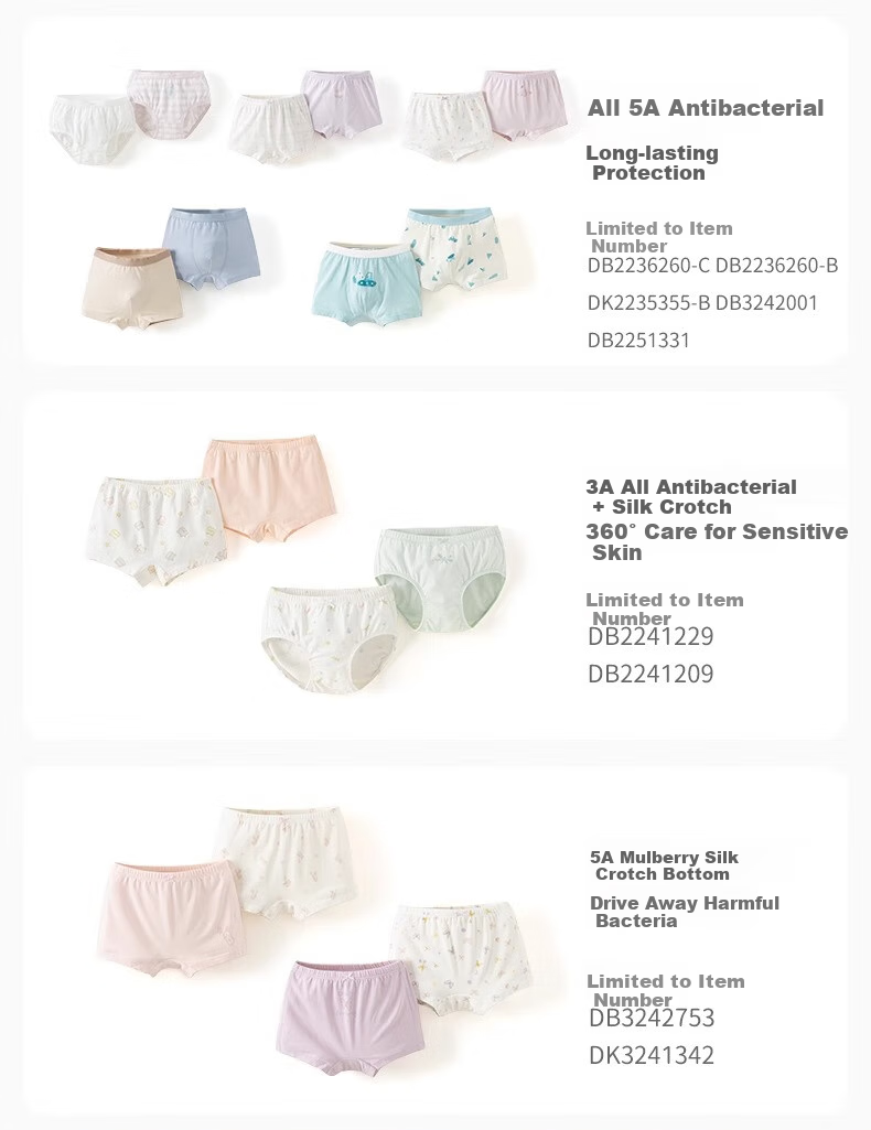 DAVE & BELLA [Two-Pack] Children's Underwear, Baby Boxer Briefs for Girls, Boy Shorts, Comfortable Fit without Pinching 5