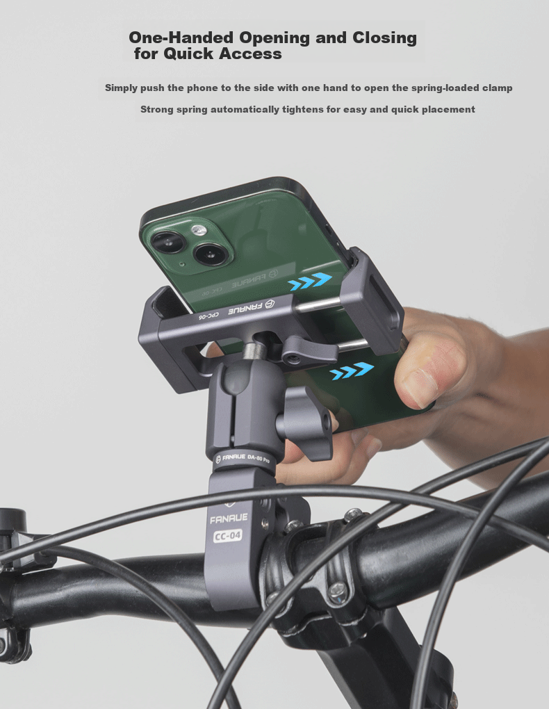 FANAUE Bicycle Action Camera Mount for Road Bikes, Integrated Handlebar, Compatible with DJI GoPro 360, Cycling Shooting CPC-06TP 4