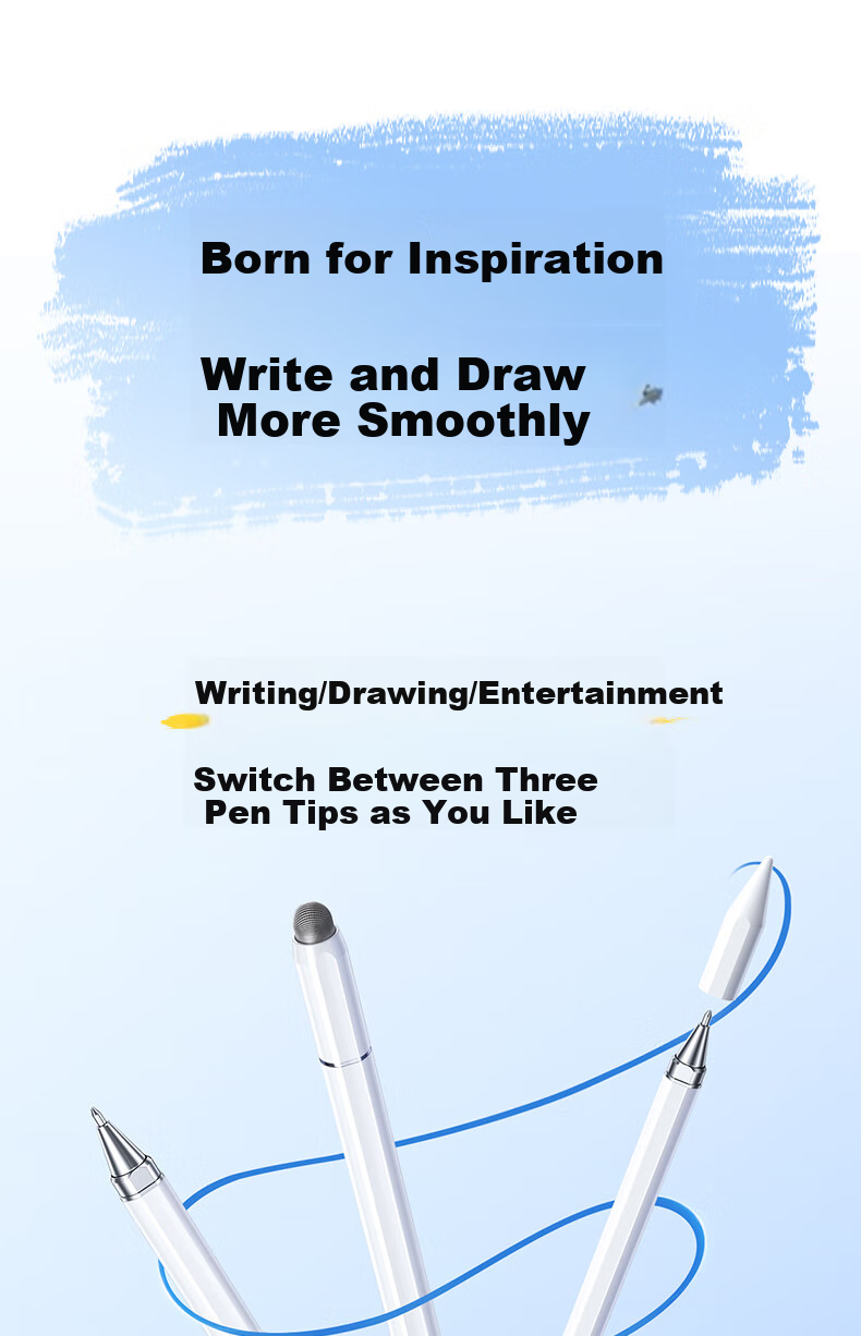 UGREEN [Free Shipping] Capacitive Stylus Touchscreen Pen Writing Pen Tablet Pen Universal Magnetic for Phones Compatible with IPad Huawei Apple Xiaomi Android Honor Switch 7