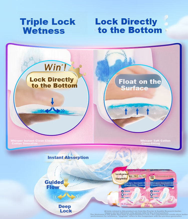 Hushubao [Quick-Drying Cloud-Soft] Sanitary Napkins, Daytime Use Combination, 42 Pieces, Cloud-Feel Cotton Menstrual Pads, Ultra-Thin And Breathable. Sold by JD 5