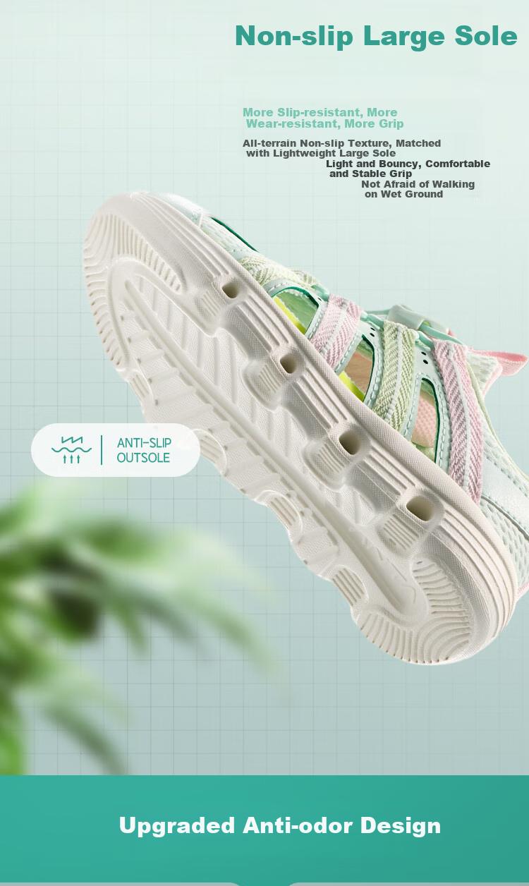 Anta Kids Boys Sandals 2026 Summer Breathable Lightweight Water Shoes Beach Shoes A12629906 5