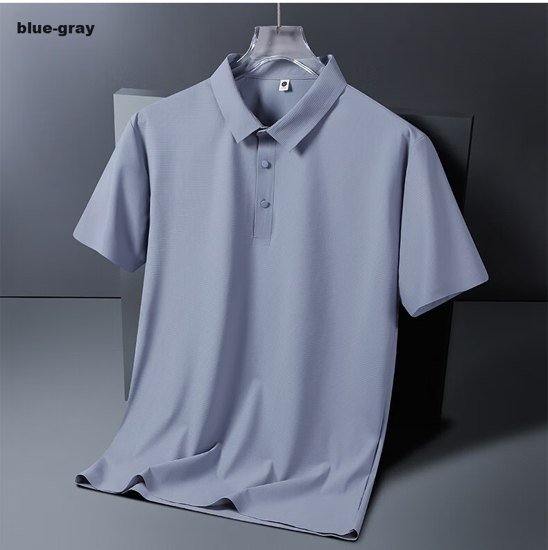 MiiOW Cool-Feeling Short-Sleeve Polo Shirt for Men, Summer Casual Business Ice Silk Quick-Dry Sports T-Shirt, Men's Clothing, Father's Day Gift 8