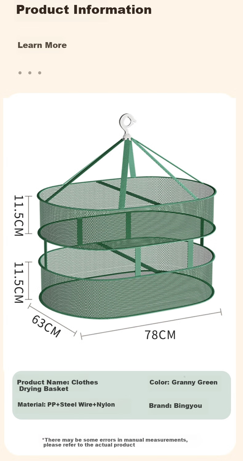 Bingyou Drying Rack for Sweaters, Woolen Sweaters And Socks, Clothes Drying Basket, Clothes Drying Net, Clothes Hanger, Clothes Drying Rack for Clothes, Emerald Gree 11