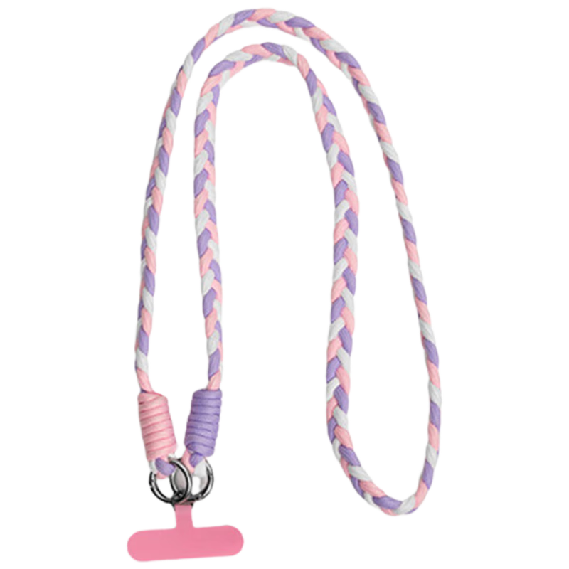 KOVOL [Over 100,000 Sold Online] High-Quality Thick Braided Wrist Strap Phone Case Lanyard Extended Strap Compatible with IPhone 17 Pro Max/Mate 70 Crossbody Style + Clip