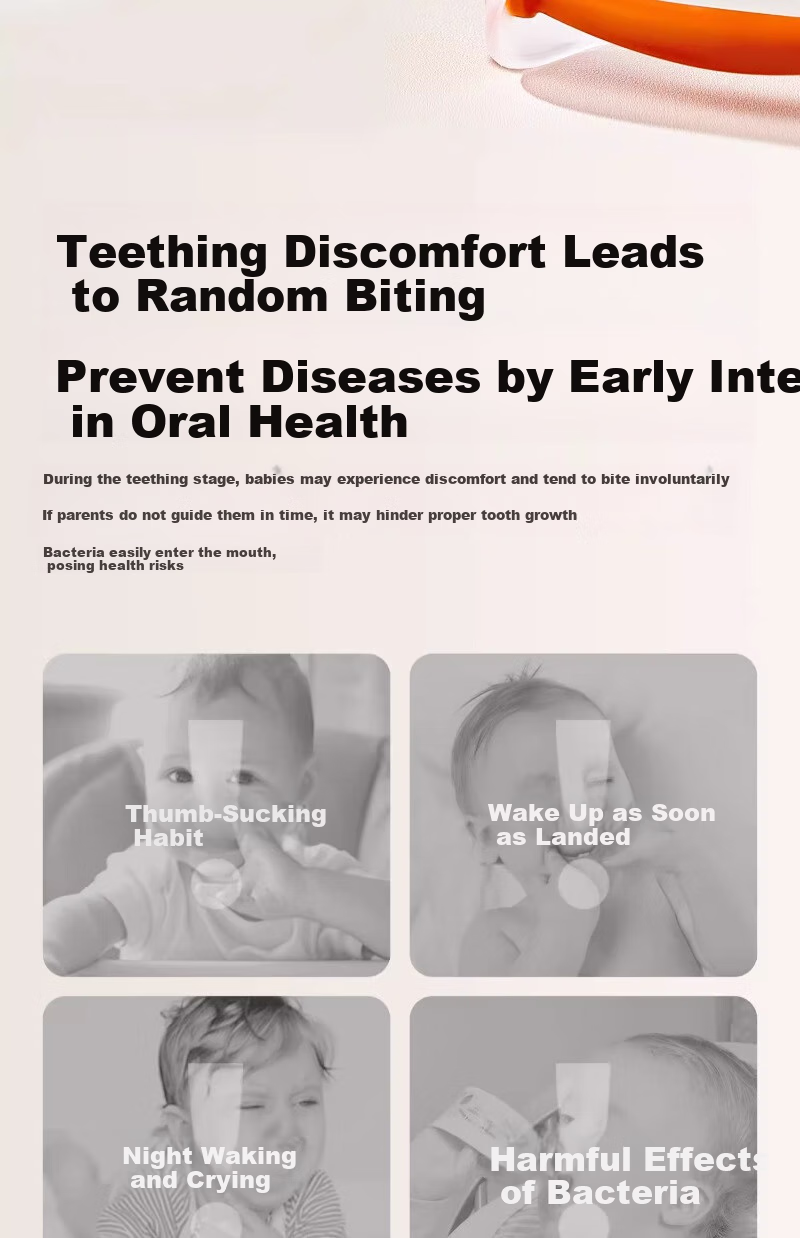 Scoornest Baby Teething Toy Mushroom Teether for 0-6 Months Old Infants, Anti-Thumb Sucking, Soothing Water Boiled Teether 2