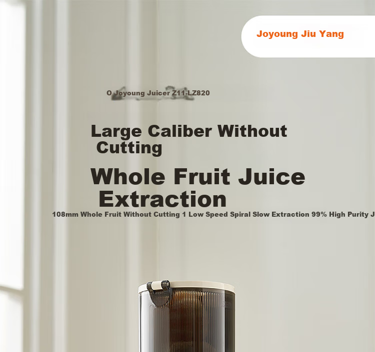 Joyoung Juicer, No-Cut Large Diameter Juicing Machine, Whole Fruit Pulp Separation Juicer, Z11-LZ820 6