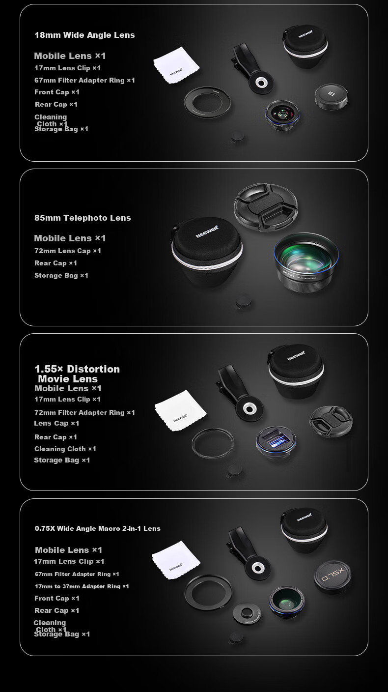 NEEWER Smartphone Lens, 7x Telephoto Master-Level Phone Camera, High-Definition Professional Shooting, Compatible with Apple 18 Pro And Huawei, Universal External DSLR-Level Concert Macro Photography Tool 29