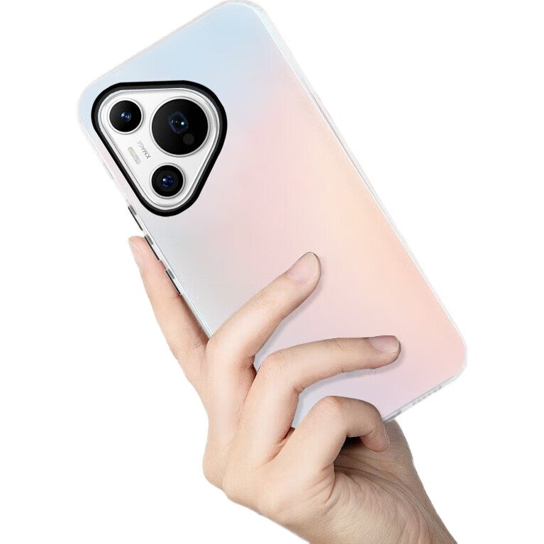 Чехол для Huawei Pura70 Baozou, силиконовый, с мягкими краями, полупрозрачный, противоударный, с лазерным градиентом, матовый, защитный