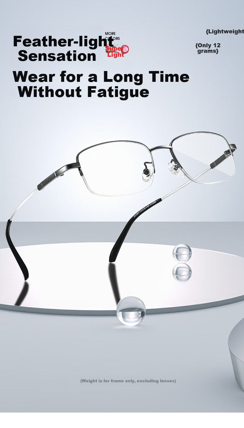 CAPONI Reading Glasses for Men, Automatic Zoom Genuine Bifocal Smart Glasses for Elderly to See Far And Near, Making Them Look Younger 7