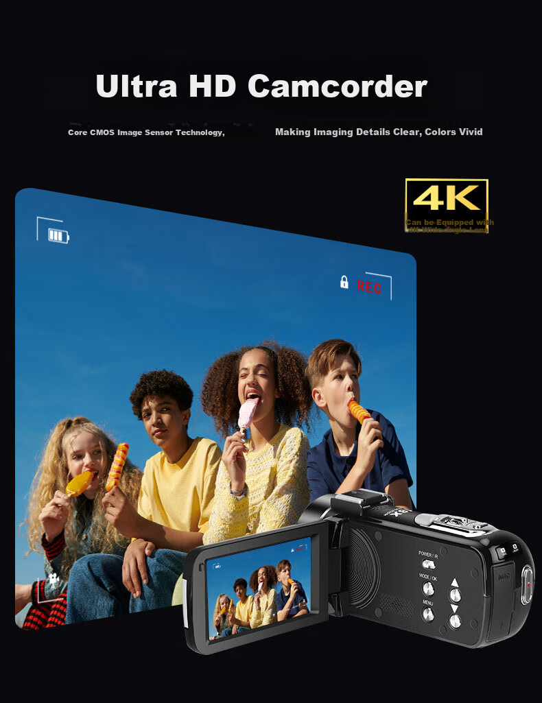 ORDRO B320 Camera, High-Definition Digital Handheld DV Recorder, for Conference Live Streaming And Recording / Home And Travel Filming, Vlog Short Video Beauty Camera with Integrated Recording And IR Night Visio 14