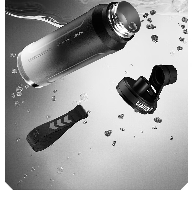ERM Large Capacity Insulated Water Bottle for High School Boys Student Outdoor Sports Fitness Cycling Portable Sports Flask 23