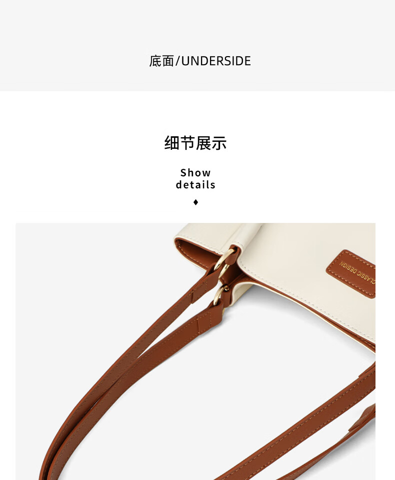 Aiqinghai Women's Handbag, Cowhide Leather Large Capacity Underarm Tote Bag, Luxury Brand Birthday Mother's Day Gift, Practical Present for Mom 5