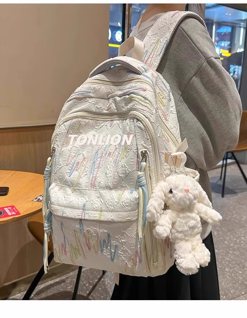 TonLion Backpack for Middle School Girls, New Style for 2025, High School And Elementary School Students, Large Capacity, Lightweight Travel Backpack, Stylish Backpack 8