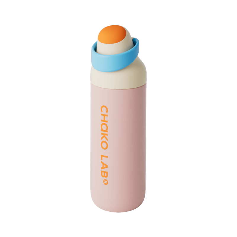 Chakolab Double-Insulated Water Bottle with Straw for Students, Stainless Steel Large Capacity Sports Water Cup, Portable Office High-Aesthetic Cup