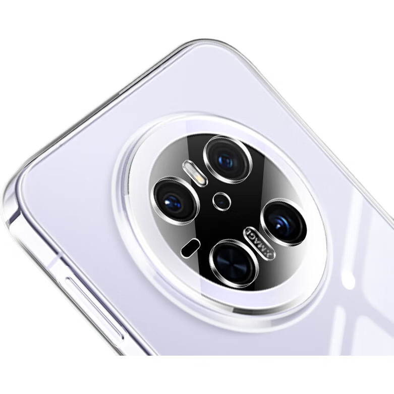 Чехол KMaxAI для Huawei Mate70, ультратонкий, защитный, для HarmonyOS NEXT Pioneer Edition, полная защита объектива, противоударный, простой, кристально чистый TPU, прозрачный