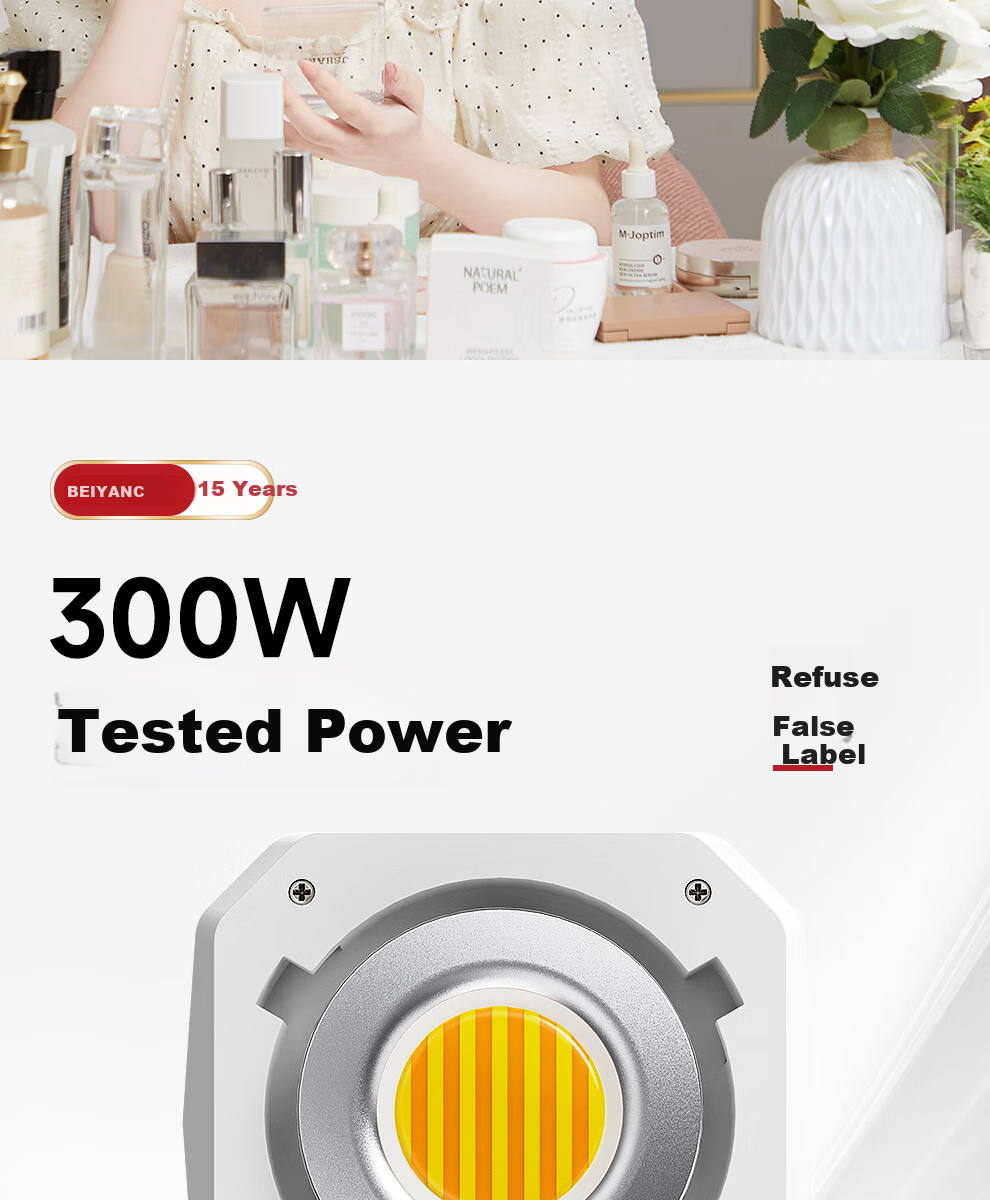 Beiyang Photography Live Streaming Fill Light, 300W Live Streaming Light, Professional Studio Soft Light, High Brightness COB Soft Box Beauty Light, Sunlight Environment Light, Deep Throw Light, Photography Light, Constant Light 8