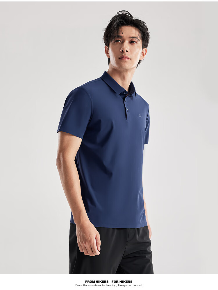 Pioneer Camp Polo Shirt for Men, Summer New Style, Ice Silk Cool Feeling Sun Protection Shirt, Men's Short-Sleeve Business Casual Half-Sleeve T-Shirt 10