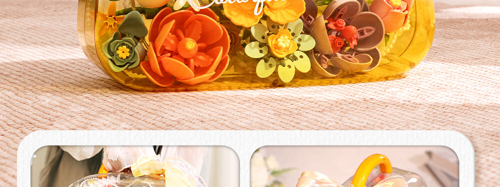 Femibox Compatible LEGO Children's Building Blocks Toy Birthday Gift Floral First Encounter Handheld Flower Gift S43007 13