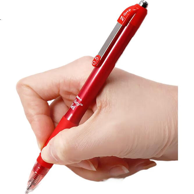 ZEBRA [Лучший продукт] Гелевая ручка Retractable Gel Pen 0.5 мм, серия Zhenhao, красная ручка, ручка для коррекции учителем для заметок и аннотаций студентов, C-JJ3 Red, одна штука