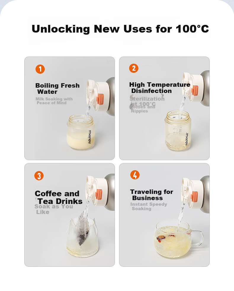 Xiaoyaxiang Portable Constant Temperature Kettle, Baby Travel Milk Preparation Hot Water Kettle, Children's Constant Temperature Cup, Thermos Cup, 500ml 13