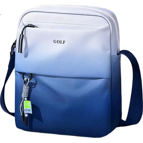 GOLF Shoulder Bag for Men And Women, Gradient Casual Sports Bag, Commuter IPad Phone Bag, Water-Resistant Travel Bag