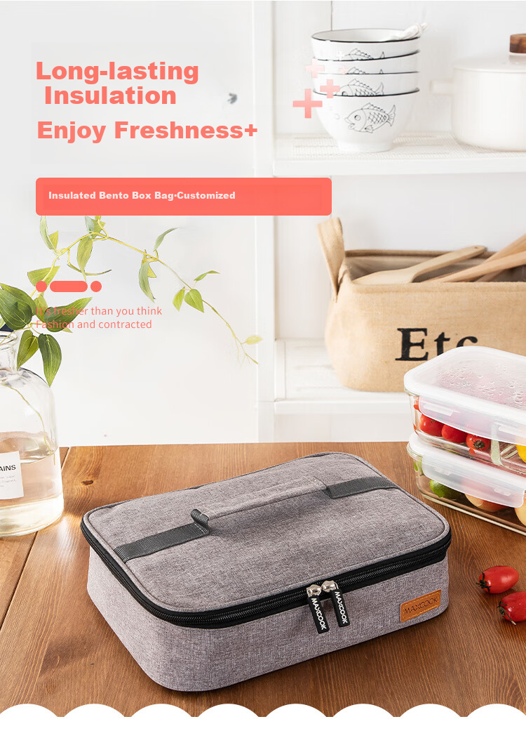 MAXCOOK Insulated Lunch Box Bag Creative Portable Aluminum Foil Thermal Lunch Box Tote MCPJ6162 1