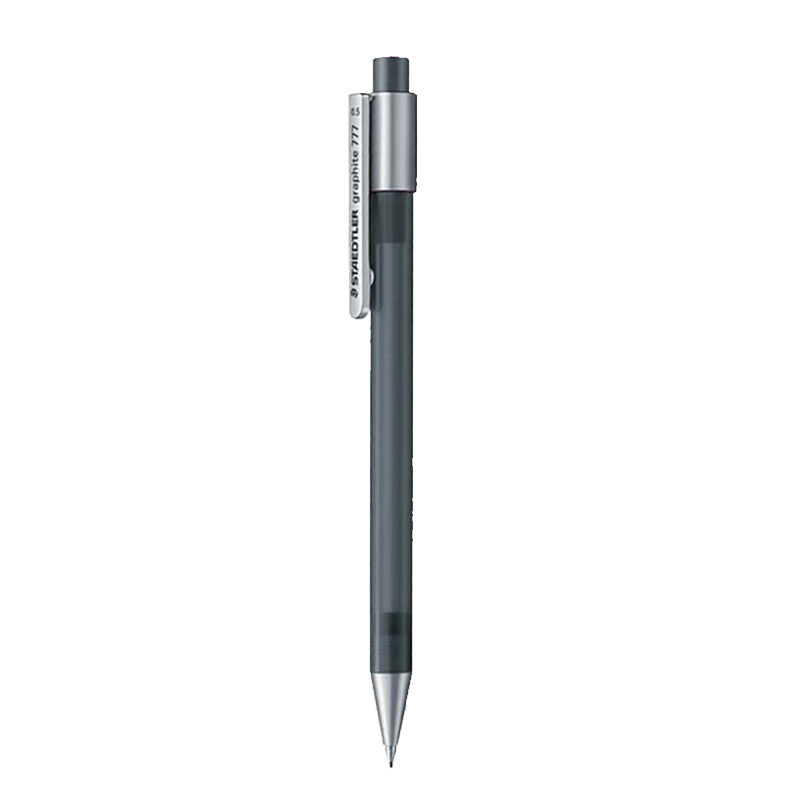 STAEDTLER Mechanical Pencil 0.5mm, Low Center of Gravity, Break-Resistant, Matte Barrel, for Students' Exams, Children, Office Use, Back-To Essential - Gray 77705-8