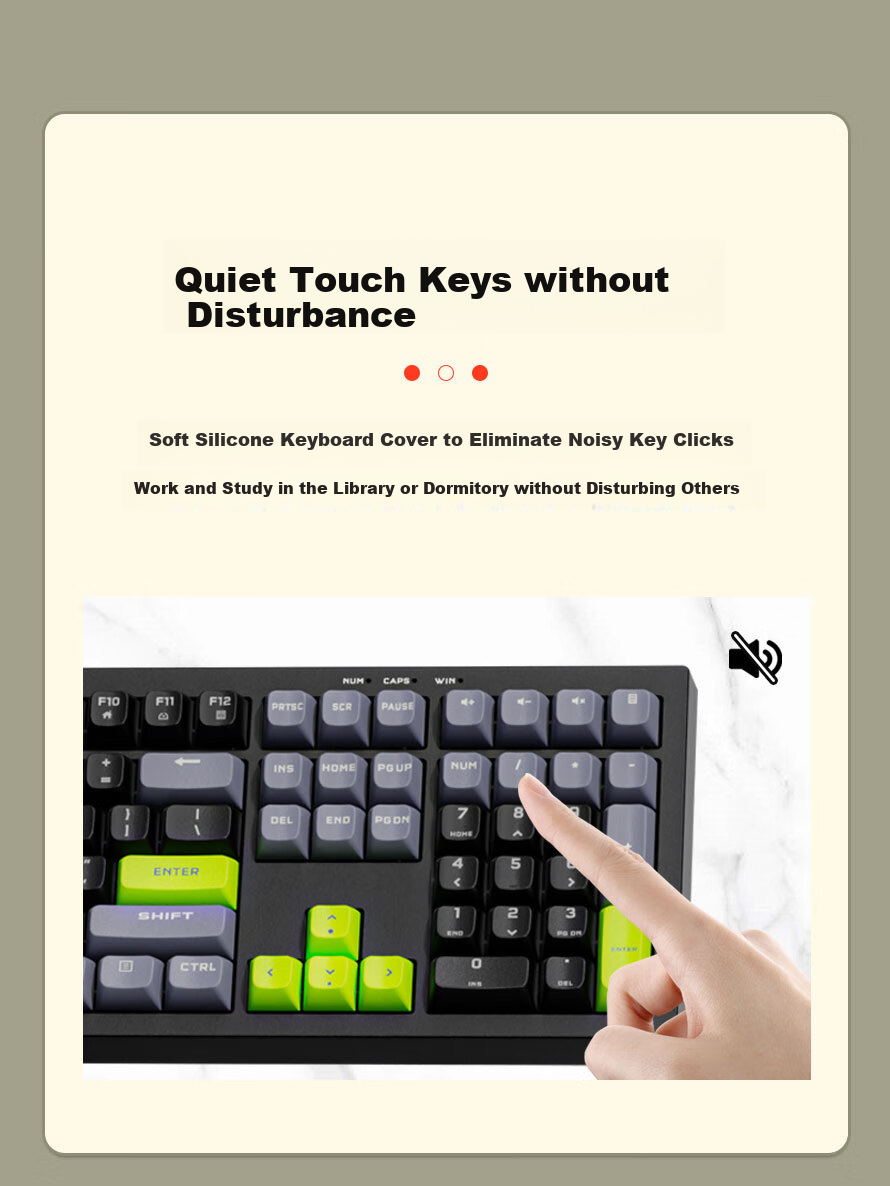 Aigo Mechanical Feel Keyboard, 108 Keys Full-Size Layout, Colorful Lighting, Wired Connection, Quiet Operation, Stylish Design for Men And Women, External Keyboard, FG108, General Black 10