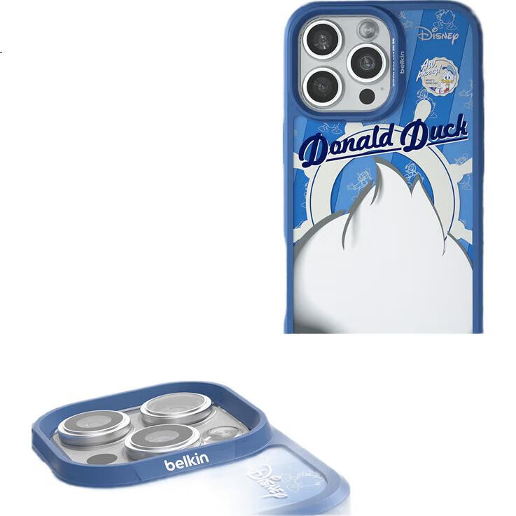 Чехол для iPhone 16 Pro BELKIN Disney Donald Duck Custom Edition, MagSafe, противоударный, TPU, оранжевый