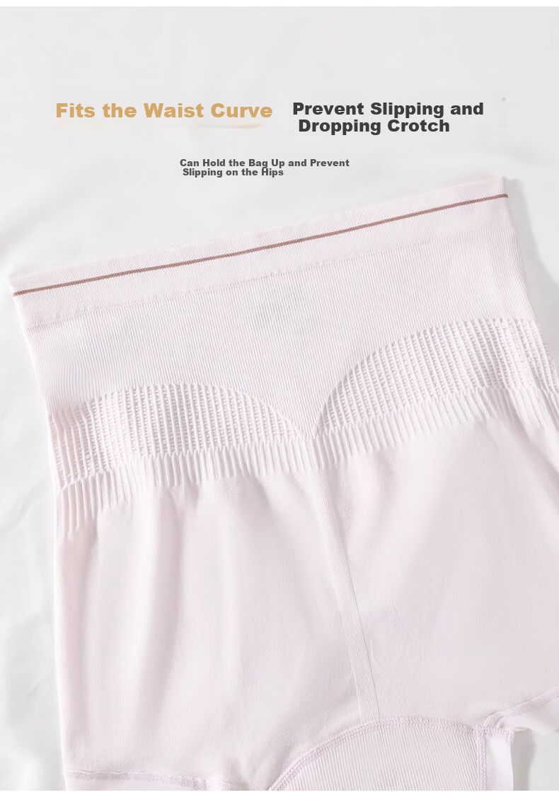 FENYE Maternity High-Waist Underwear with Extended Crotch for Late Pregnancy, Seamless Large-Size Thin Boxers 8
