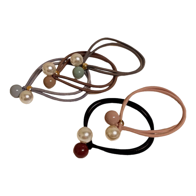Dongyiyanxuan Elastic Hair Ties for Women, Durable Korean-Style Cute Rubber Bands for Ponytails, Mid-Autumn Festival Gift