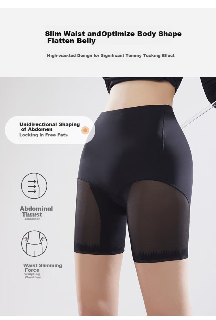 Ordifen High-Waisted Tummy Control And Butt-Lifting Shapewear Shorts for Women, Waist-Cinching, No Need for Underwear, Seamless, Anti-Chafing, Three-Quarter Length Shorts XT4302 4