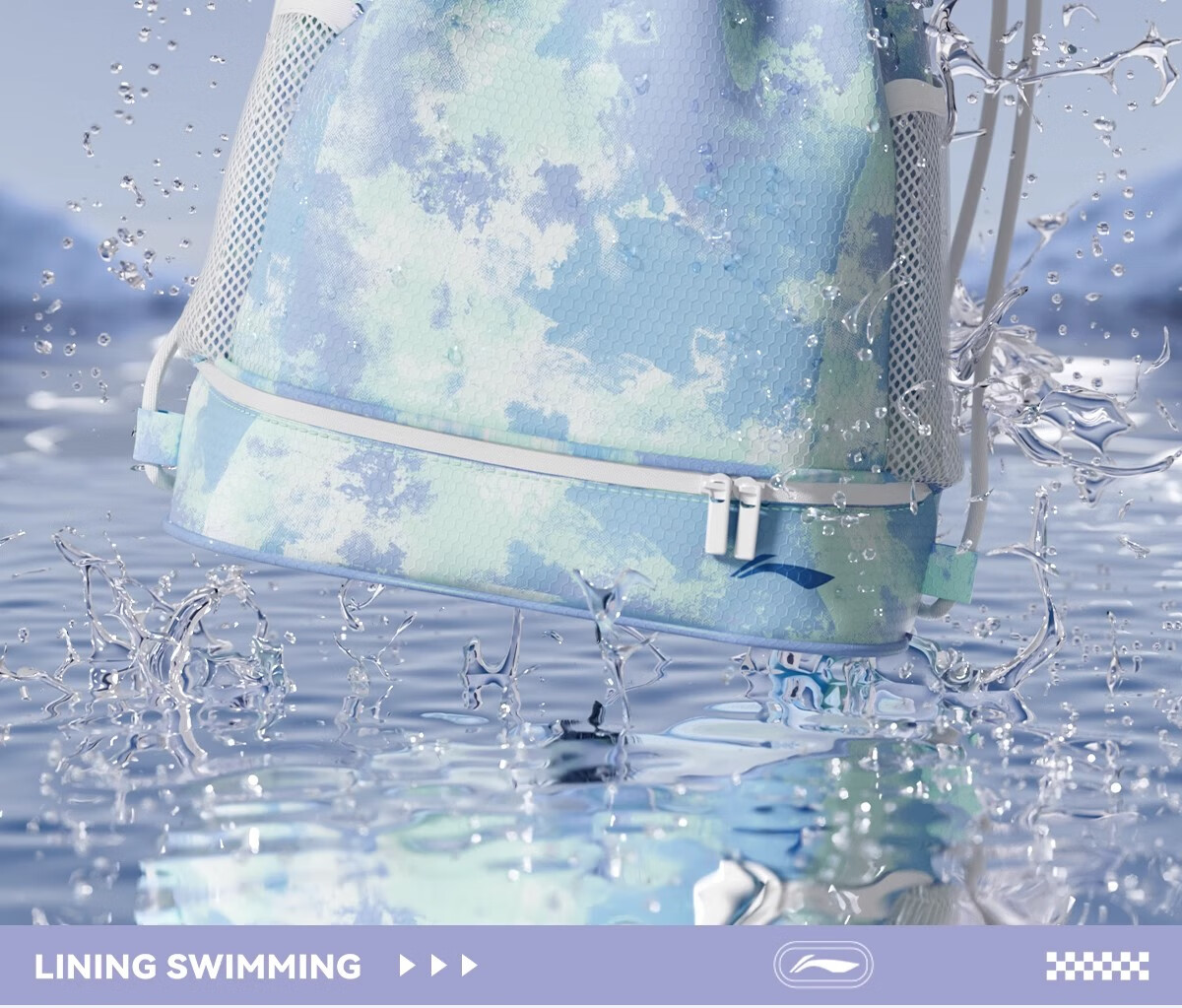 Li-Ning Swimming Bag with Dry And Wet Separation, Large Capacity Storage Backpack for Men And Women, Waterproof Swimwear Bag for Training 11