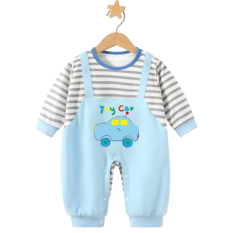 Badi Badi [Gift for Expectant Moms] Infant Toddler Romper Unisex Baby Jumpsuit Light Blue
