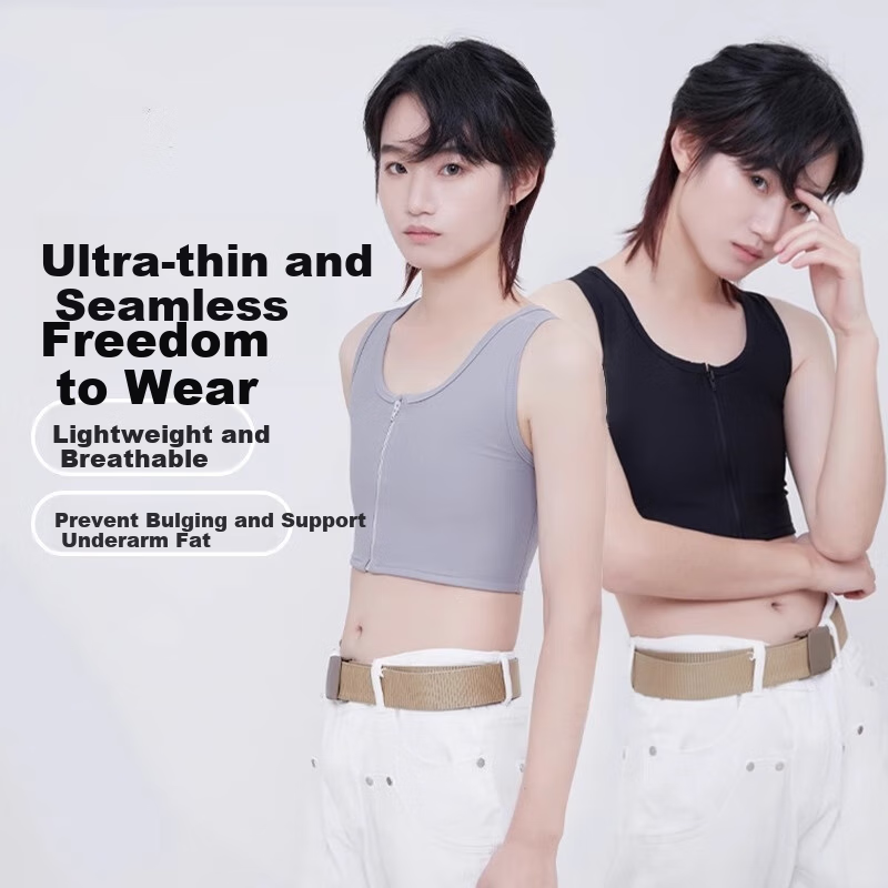 Caramella Bandeau Bra, Minimizing for Large Breasts, Les Style, Sexy T-Shirt, Ultra Flat Chest, Breast Shaping, Anti-Bounce Vest, Cosplay Sports Bra for Wome