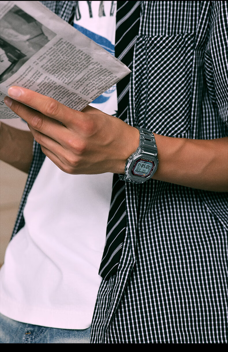 CASIO Men's G-SHOCK Watch, Small Square Digital Display, Electronic Sports Watch, Japanese And Korean Style, Gift for Boyfriend, GMW-B5000D 7