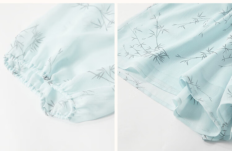 Demana Lightweight Soft Wrinkle-Effect Set Summer Sweet Hollow-Out Ruched Three-Quarter Sleeve Top and Shorts Elegant Women's Two-Piece Set 6